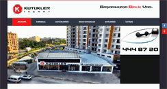 Desktop Screenshot of kutuklerinsaat.com.tr